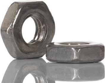 Actual product image RS PRO M3 A2 S/Steel Locking Half Nut,Din 439 (M3)