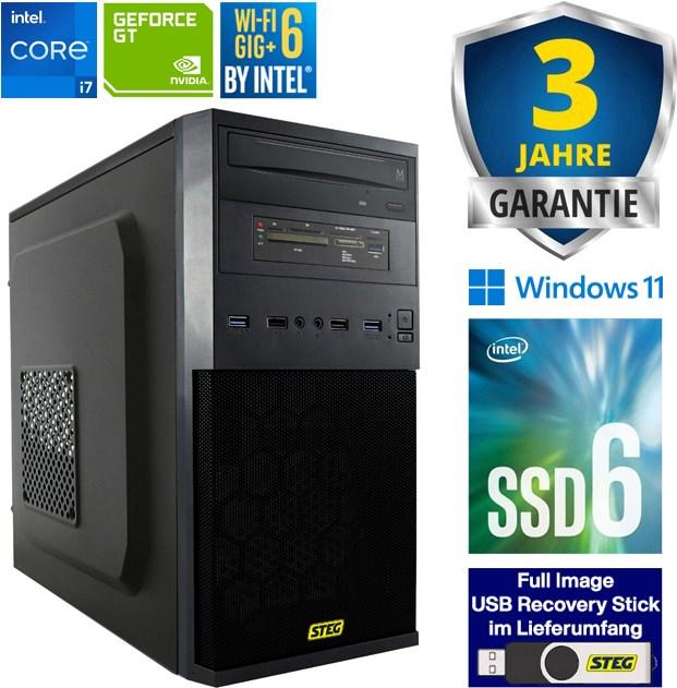 STEG PC Home Station 90 V (CH, i7, 16GB, 512GB SSD, 4TB HDD, GT 1030, W11H) (Intel Core i7-12700)