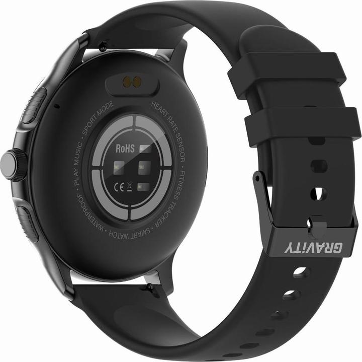 Produktbild Gravity GT12-1 Damen-Smartwatch, schwarzes Silikonarmband + schwarzes Armband