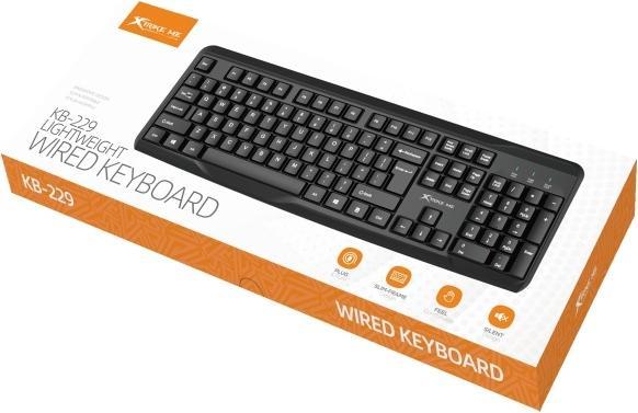 Produktbild Xtrike Me Computer keyboard KB-229 EN black (DE, Kabelgebunden)