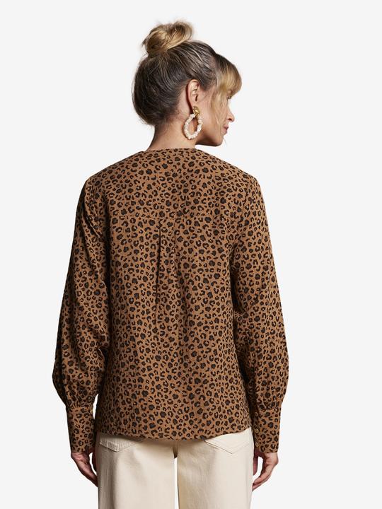 Image du produit Envie de Fraise Bio-Kollektion: Musselin-Bluse mit Leomuster für Schwangerschaft und Stillzeit (42)