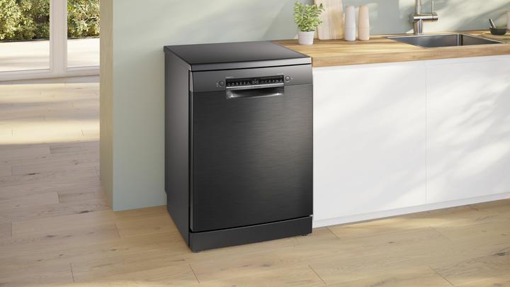 Produktbild Bosch Hausgeräte Bosch Serie 4, Freistehender Geschirrspüler, 60 cm, Black inox, SMS4EMC06E
