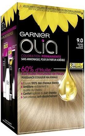 Immagine prodotto Garnier Olia Colore per capelli n. 9.0 biondo chiaro radioso 281g