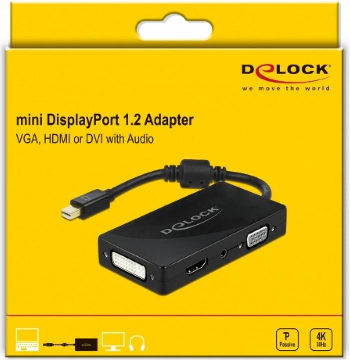 Produktbild Delock Mini DisplayPort zu (VGA, HDMI, DVI, 15 cm)