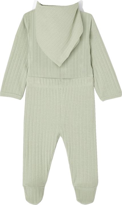 Produktbild Vertbaudet Bio-Kollektion: Baby-Set aus Langarmbody, Leggings & Halstuch (74)