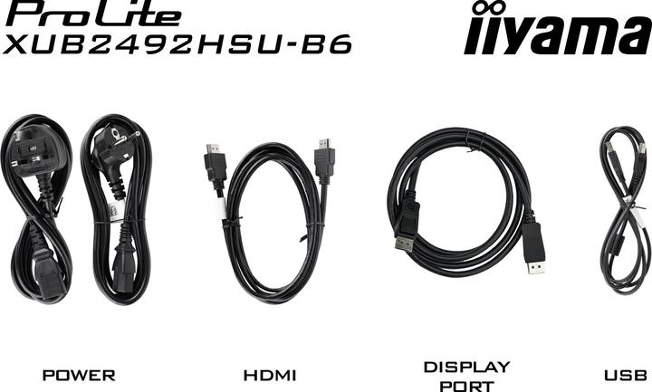 Image du produit iiyama ProLite XUB2492HSU-B6 (1920 x 1080 pixels, 23.80")