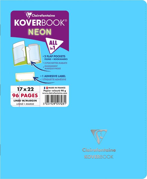 Immagine prodotto Clairefontaine Libretto Koverbook (A5, Righe, Copertina morbida)