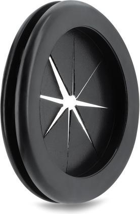 Immagine prodotto Delock Gummi Kabeldurchführung rund Ø 60 mm schwarz