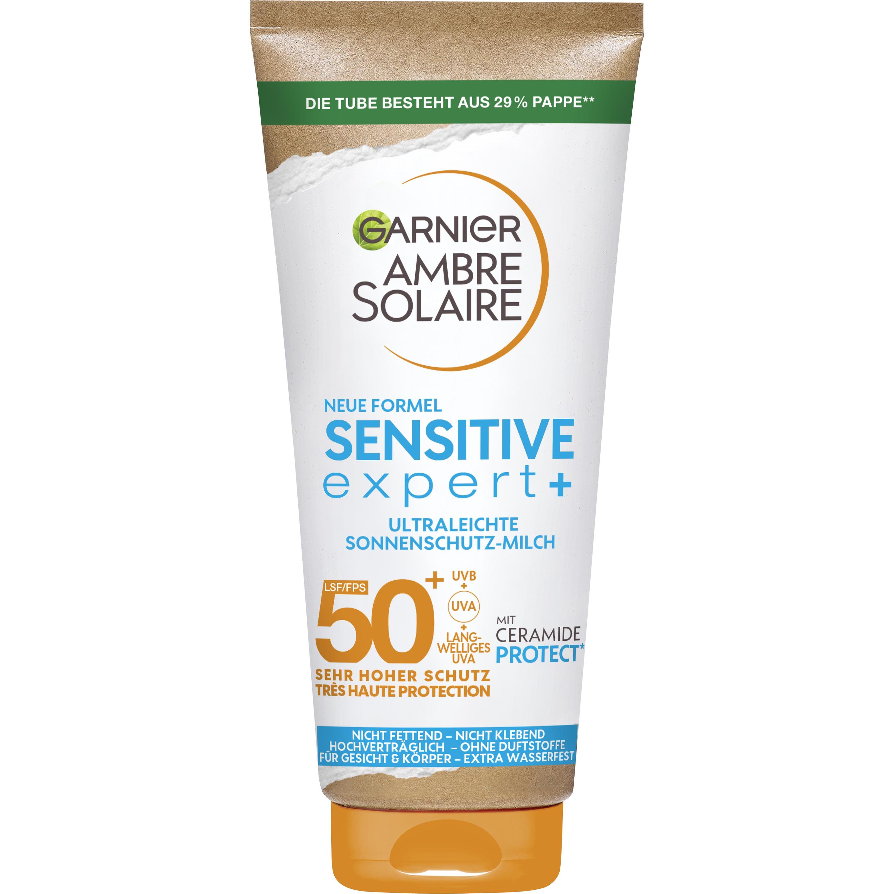 Garnier Damen Sonnencreme, Ambre Solaire Sensitive Adult (Sonnenmilch, Spf 50+, 175 Ml)
