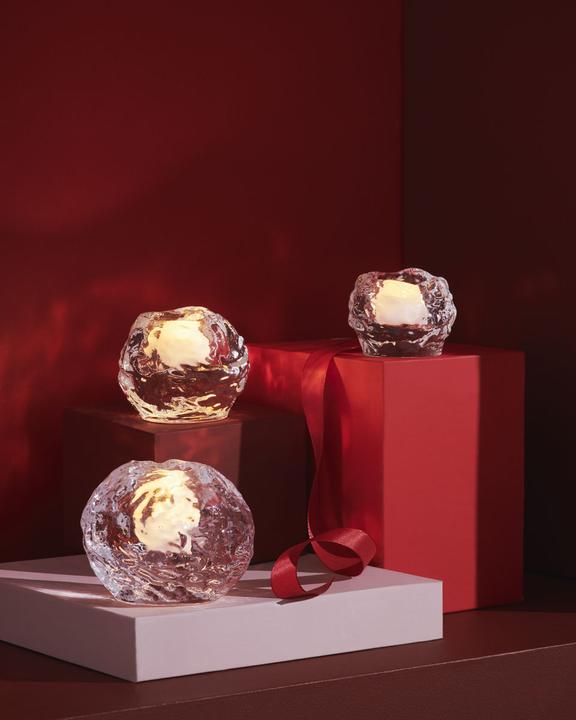 Produktbild Kosta Boda Snowball Teelichthalter (3 x)