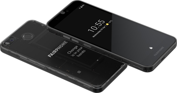 Produktbild Fairphone 3 (64 GB, Dark Translucent, 5.65", Dual SIM + SD, 12 Mpx, 4G)