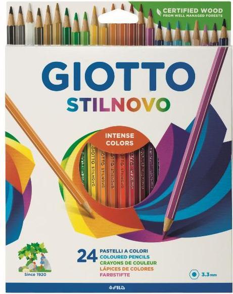 Produktbild Giotto Farbstifte Stilnovo Kartonbox Mehrfarbig, 24 Stück (24x)