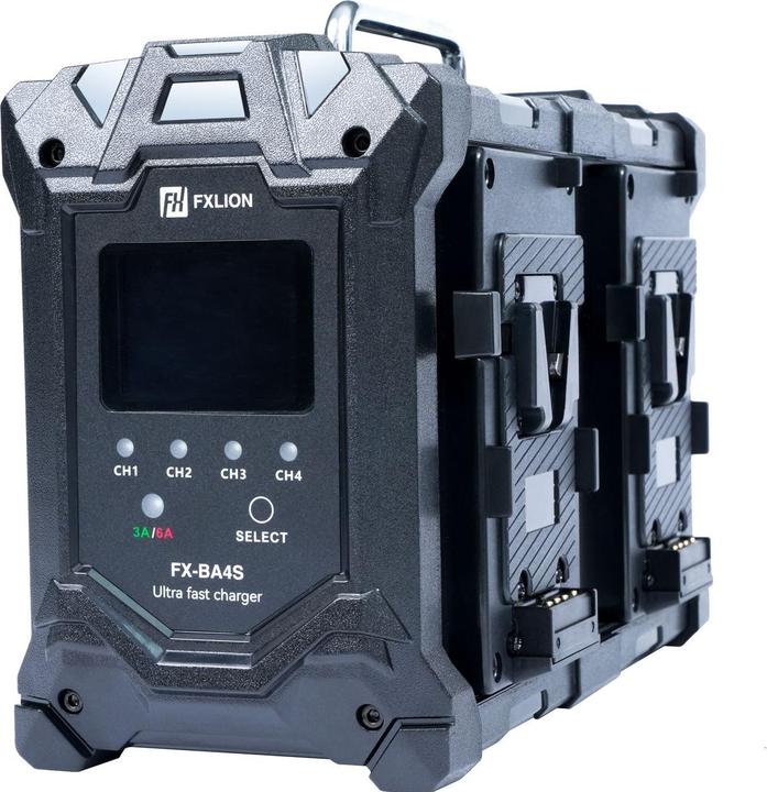 Actual product image Fxlion 4-Channel UltraÃ¢ FastÃ¢ Charger (FX-BA4S) (Camera battery charger)