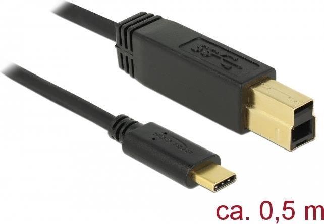 Image du produit Delock USB C – USB B (0.50 m, USB 3.1)