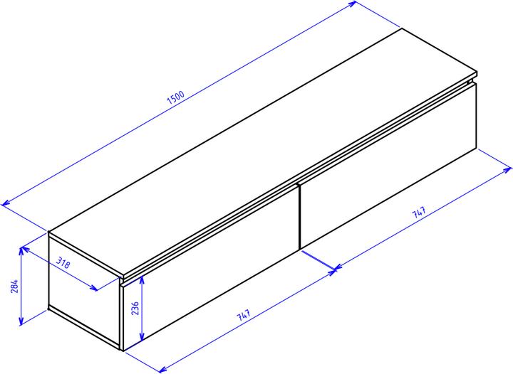 Produktbild Selsey Bemmi (150 x 31.80 x 28.40 cm)