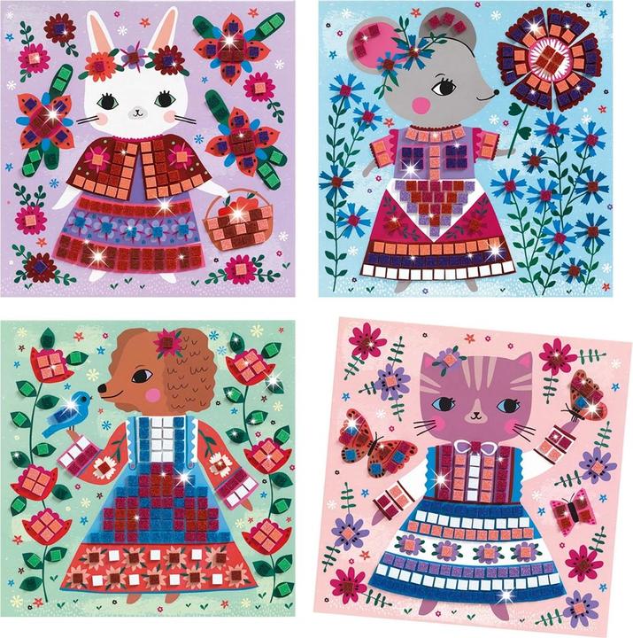 Actual product image Djeco Mosaic cute animals
