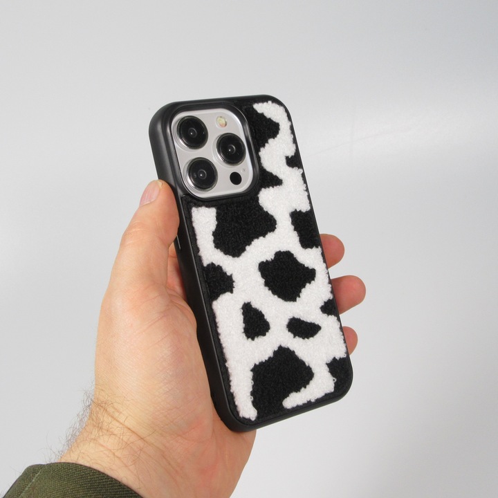 Immagine prodotto PhoneLook Rivestimento in silicone con superficie trapuntata effetto pelle di mucca (Apple iPhone 14 Pro Max)