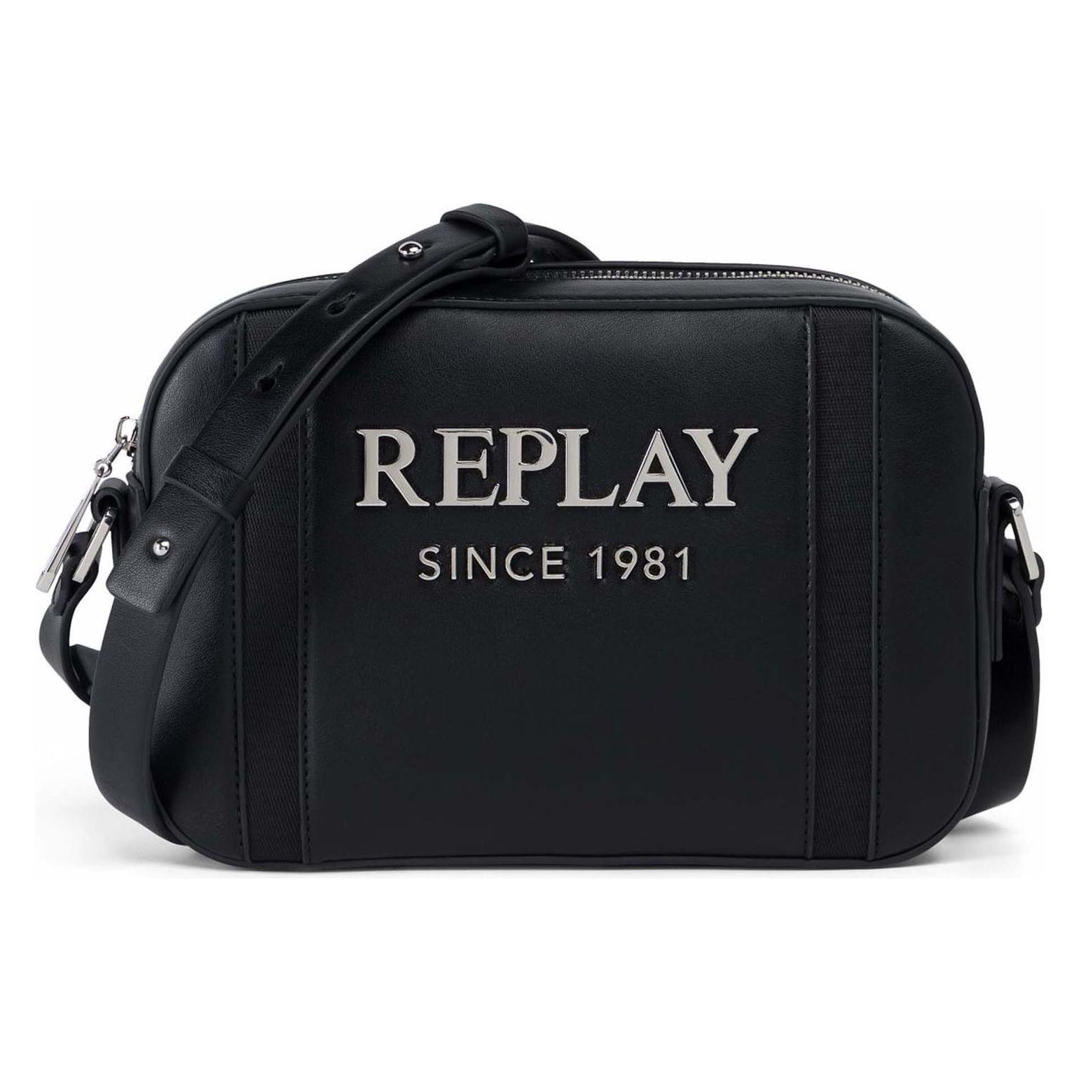 Replay, Damen, Handtasche, Crossbody Bag, Schwarz