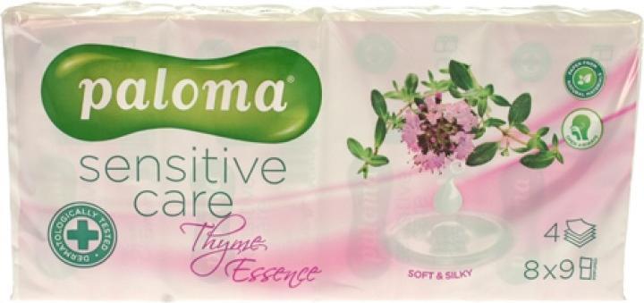 Paloma 4 -schichtige Papiertücher, Thymian, 8 Stücke