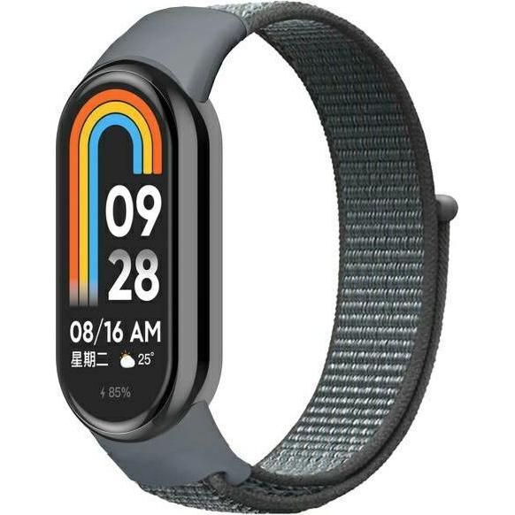 Beline Mi Band 9/8 NylonLoop strap gray (Nylon), Cinturini per orologi, Grigio