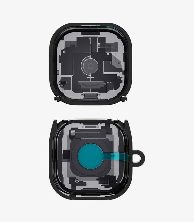 Actual product image Spigen - Ultra Hybrid Zero One (ACS11201) - Samsung Galaxy Buds 4 / Buds 4 Pro - Black