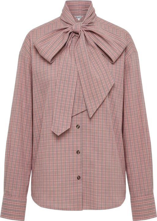 Produktbild Object Schleifenverziertes Karohemd (44)