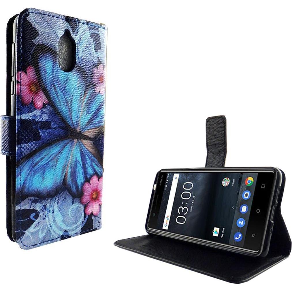 König Design Hülle Handy Schutz für Nokia 3.1 Case Cover Tasche Wallet Etui Handyhülle Bumper (Nokia 3.1), Smartphone Hü...