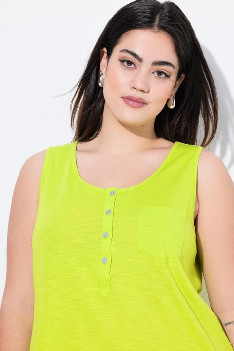Actual product image Angel of Style Buttoned Crew Neck Top with Elongated Rear Hem (52)