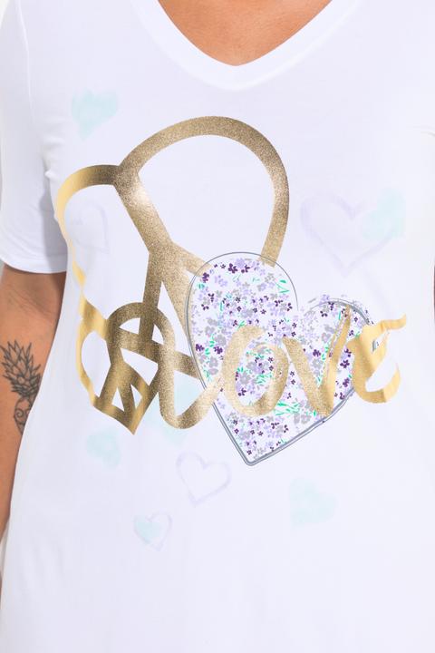 Actual product image Miamoda T-Shirt, A-Linie, Herz-Motiv (56)