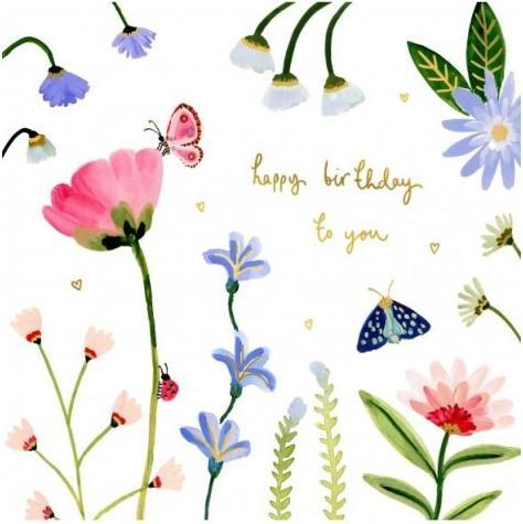 Immagine prodotto Louise Mulgrew Biglietto di auguri Buon compleanno a te - Fiori - di