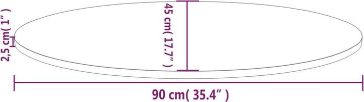Produktbild VidaXL Coline (90 x 45 x 2.5 cm)
