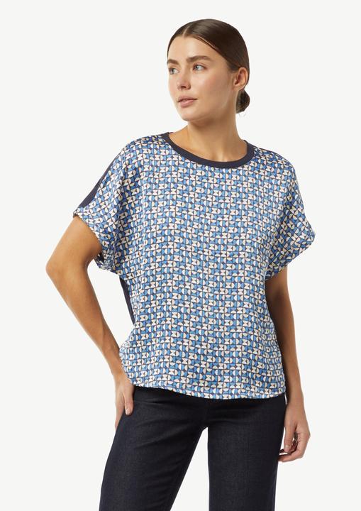 Produktbild Comma T-Shirt Gemustertes T-Shirt im Fabricmix (36)
