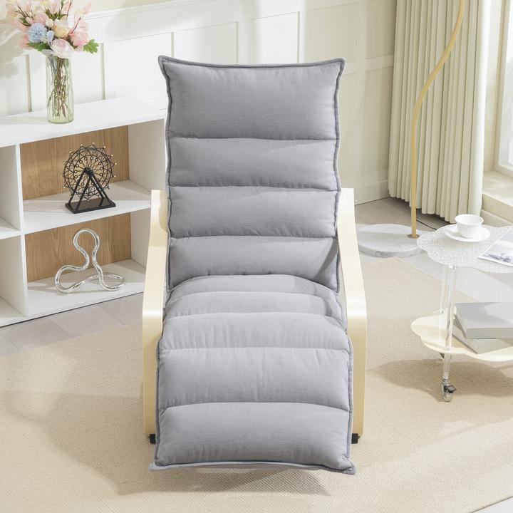 Immagine prodotto Homcom Lounge-Sessel Polyester, Birkenlaminat Hellgrau