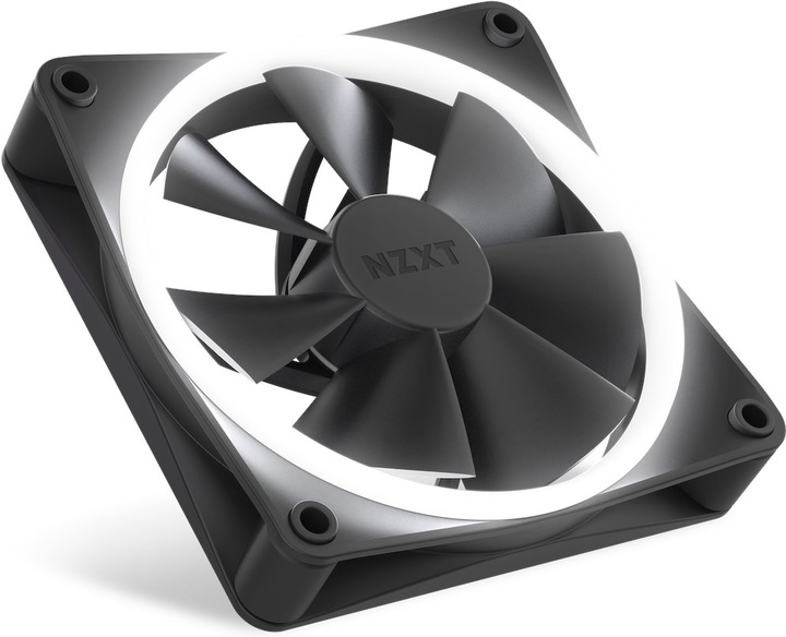 Productafbeelding NZXT F120 RGB Computer Case Fan 12 cm Zwart 1 eenheid (eenheden) (120 mm, 1 x)