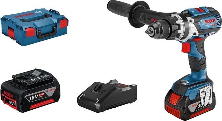 1x Koffer, 1x Ladegerät, 1x Bosch GSB 18V-110 C Professional