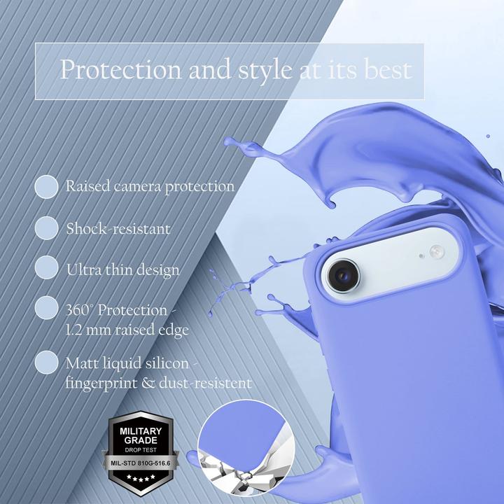 Actual product image Cadorabo Case for iPhone 17 AIR TPU Liquid Silicone Cover (Apple iPhone 17 Pro)