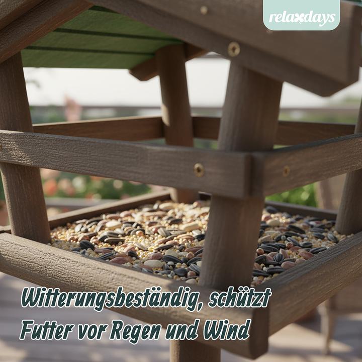 Actual product image Relaxdays Birdhouse with Stand approx 100 x 37 x 43 cm