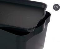 Actual product image Kipit plastic box with lid 7.5l anthracite (7.50 l)
