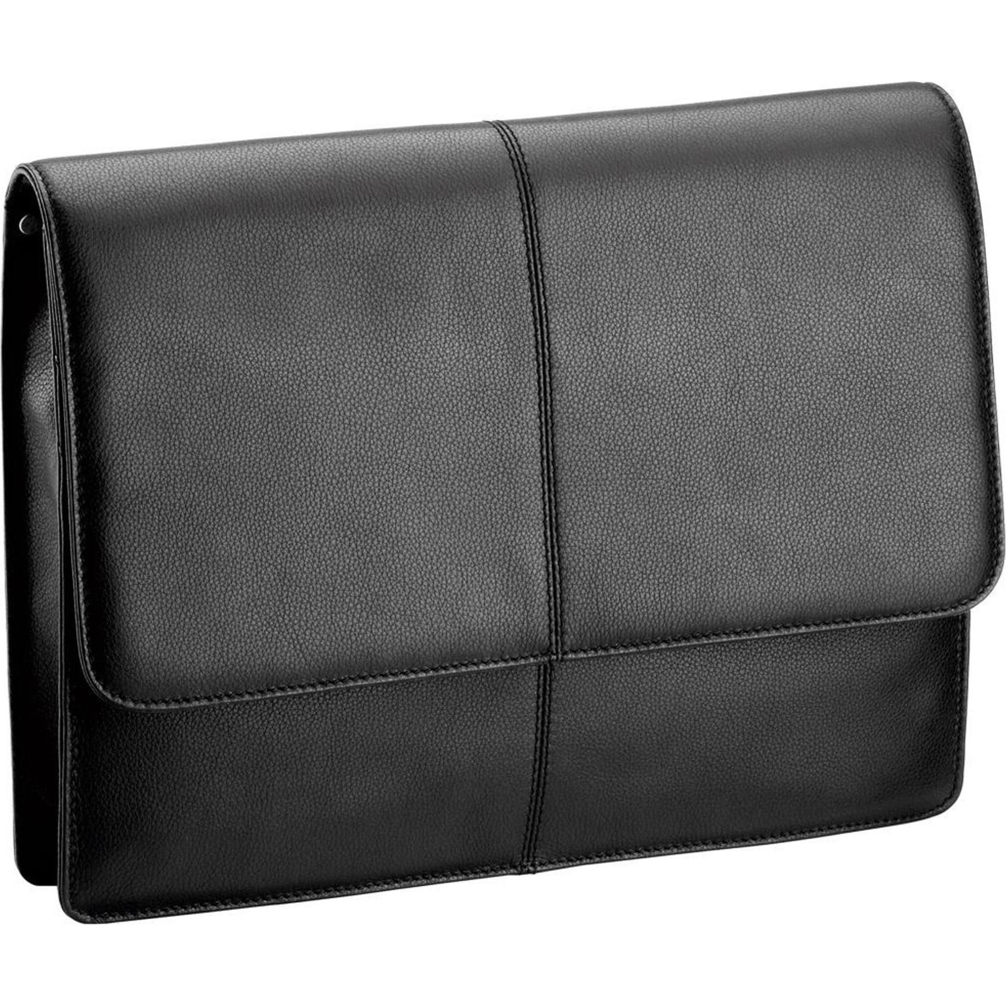 D&N Business Line Konferenzmappe Leder 35 cm, Notebooktasche, Schwarz