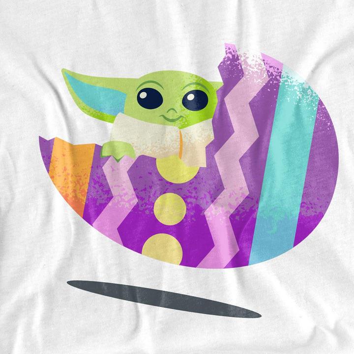 Actual product image Star Wars Unisex Adult Ride Grogu Easter Egg T-Shirt (S)