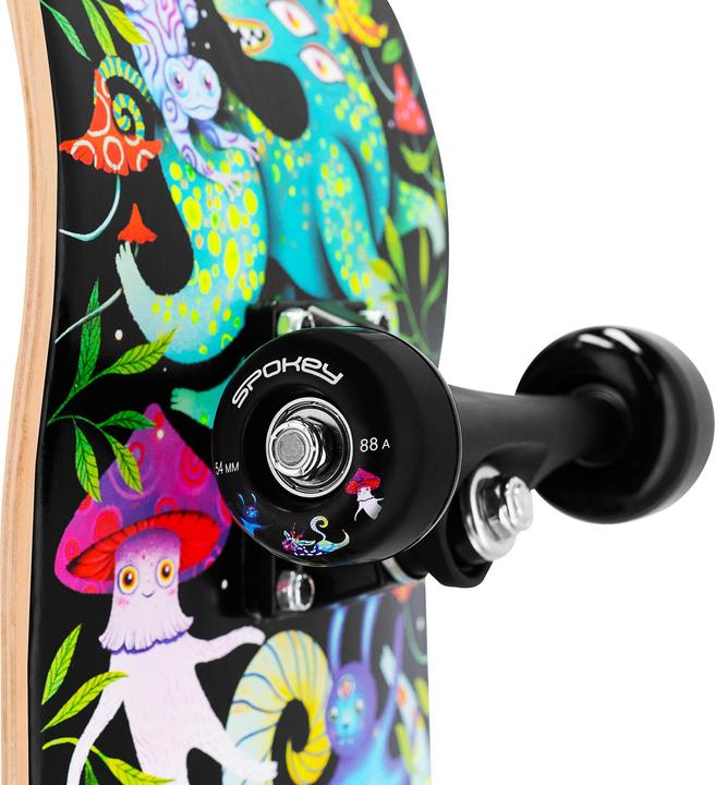 Actual product image Spokey Skateboard mit leuchtenden Ollie-Grafiken (30.98")
