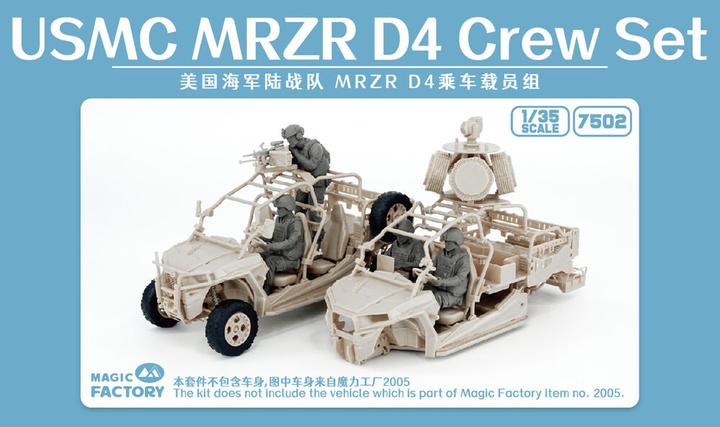 Produktbild Magic Factory 1/35 USMC MRZR D4 Crew Set (Resin)