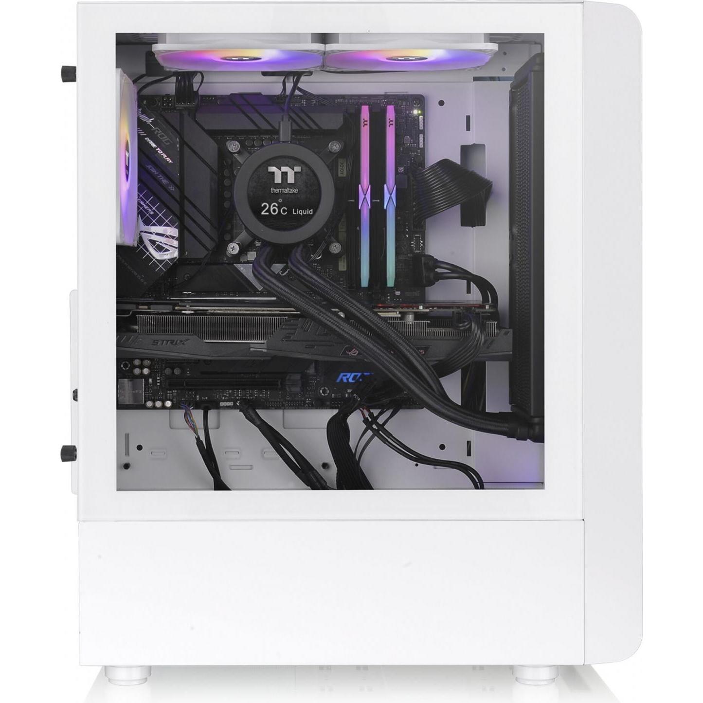 Thumbnail - Thermaltake S200 TG (ATX, mATX, Mini-ITX), PC Gehäuse, Weiss