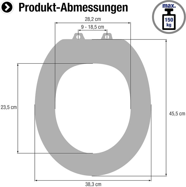 Produktbild Cornat WC-Sitz » NOIR « Duroplast mit Natursteinplatte