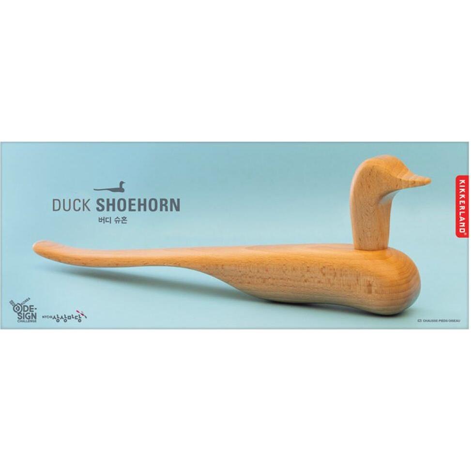 Kikkerland Bird Shoe Horn, Schuhlöffel, Beige