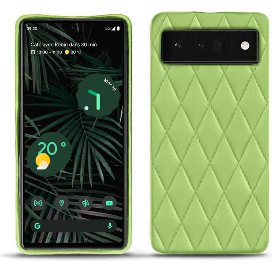 Noreve Lederschutzhülle (Google Pixel 6 Pro), Smartphone Hülle, Grün