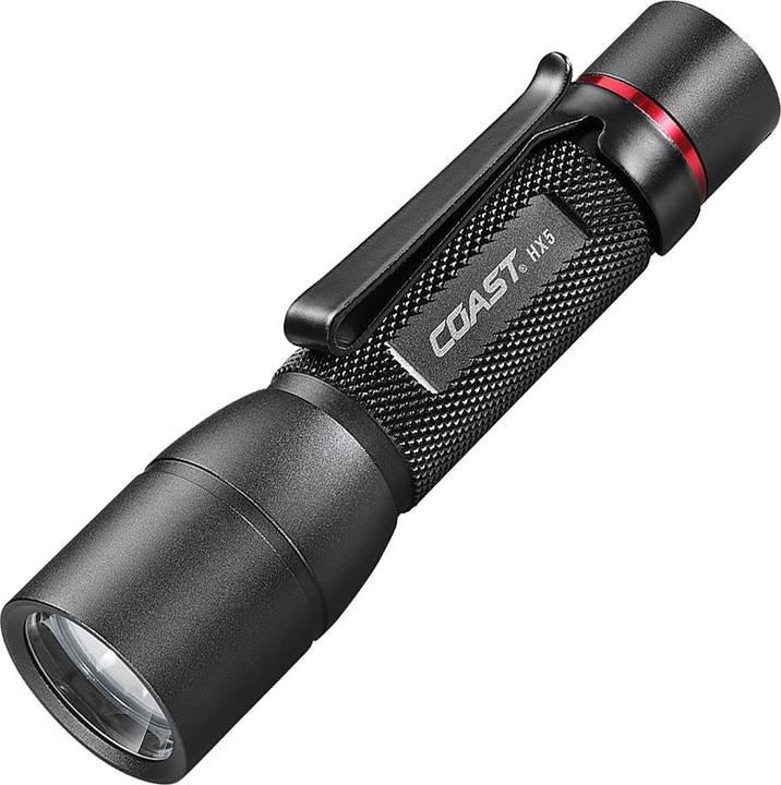 Actual product image Coast LED flashlight HX5 with slide focus including battery (10.40 cm, 375 lm)