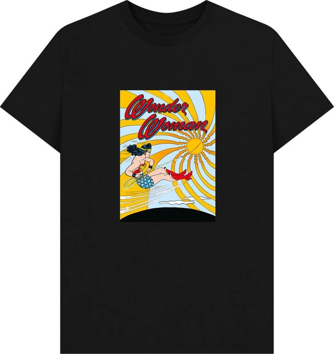 Actual product image Wonder Woman Unisex Adult Flying T-Shirt (M)