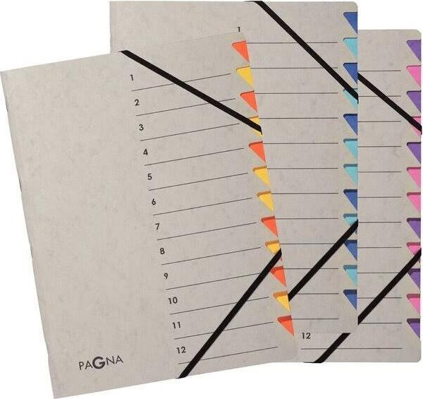 Produktbild Pagna Ordnungsmappe A4 Easy Grey Grau Blau, 7 Fächer (A4, 1x)