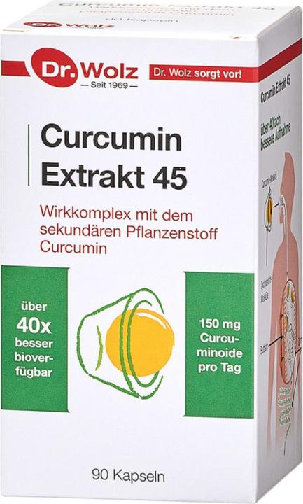 Produktbild Dr. Wolz Curcumin Extrakt 45 Kapsel (90 Stück, Kapseln, 162 g)